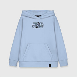 Толстовка детская хлопковая Лого - Стар варс, цвет: мягкое небо