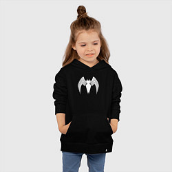 Толстовка детская хлопковая Venom spider logo, цвет: черный — фото 2
