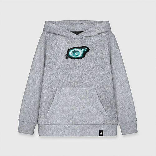 Детская толстовка-худи Горящий мяч / Меланж – фото 1