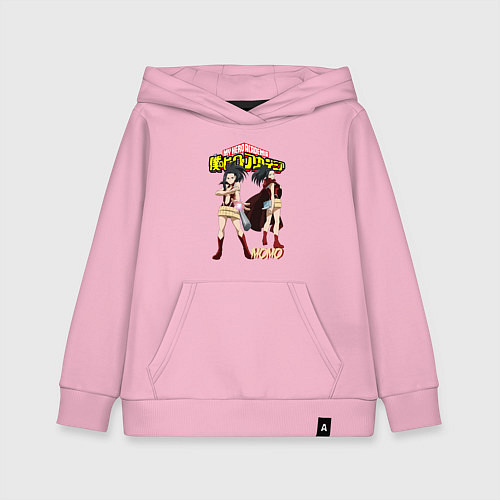 Детская толстовка-худи Моя геройская академия Момо / Светло-розовый – фото 1