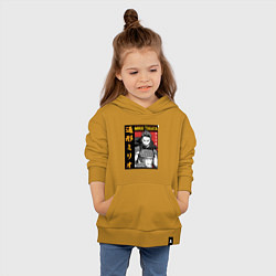 Толстовка детская хлопковая Моя геройская академия Mirio Togata, цвет: горчичный — фото 2