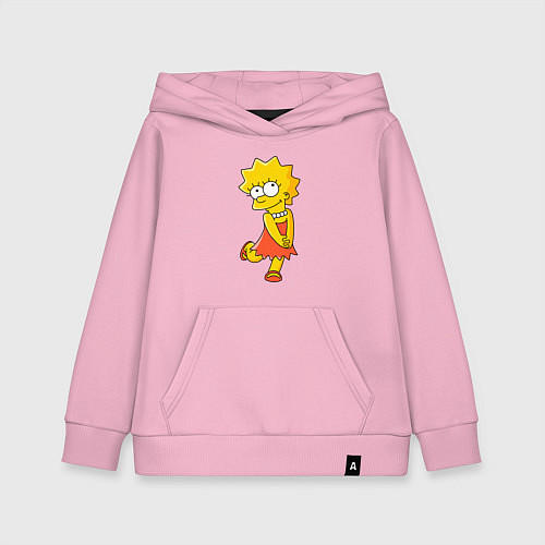 Детская толстовка-худи Lisa Simpson / Светло-розовый – фото 1