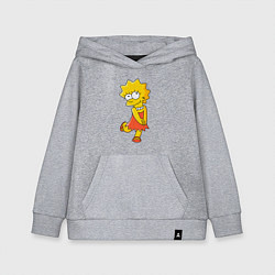 Толстовка детская хлопковая Lisa Simpson, цвет: меланж