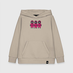 Толстовка детская хлопковая Три охранника, цвет: миндальный