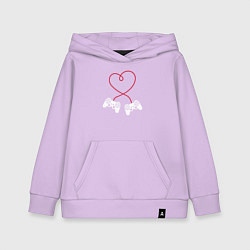 Толстовка детская хлопковая Lover gamer, цвет: лаванда