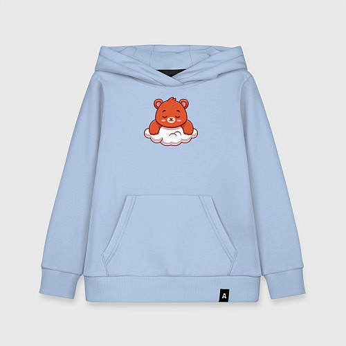 Детская толстовка-худи Мишка на облаке / Мягкое небо – фото 1