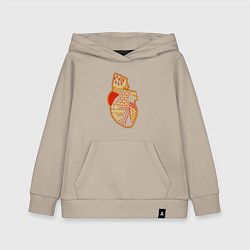 Толстовка детская хлопковая Амур стреляет из ведра, цвет: миндальный