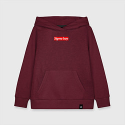 Детская толстовка-худи Сигма бой supreme style из песни мерч - тик-ток ме