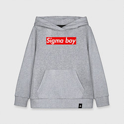 Толстовка детская хлопковая Сигма бой стиль суприм, цвет: меланж