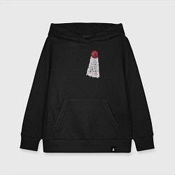 Толстовка детская хлопковая Печать космодесантника, цвет: черный