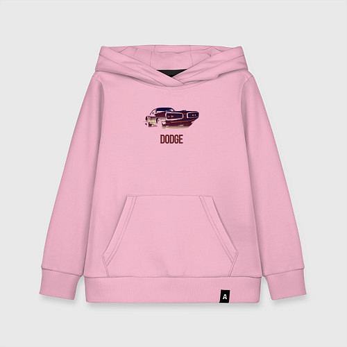 Детская толстовка-худи Dodge coronet / Светло-розовый – фото 1
