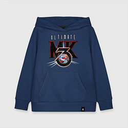 Толстовка детская хлопковая Ultimate mortal kombat - logo, цвет: тёмно-синий