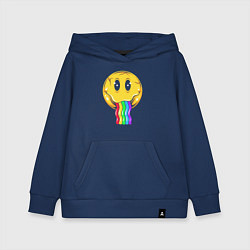 Толстовка детская хлопковая Rainbow smile, цвет: тёмно-синий