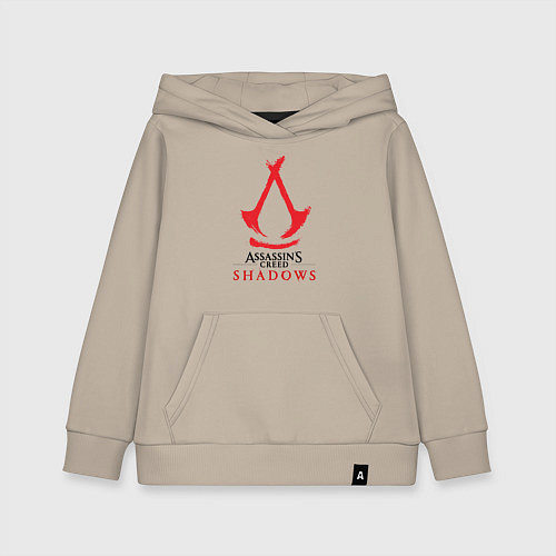 Детская толстовка-худи Assassins Creed Shadows - badge / Миндальный – фото 1