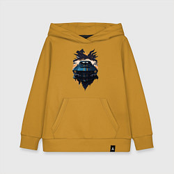 Толстовка детская хлопковая Мустанг, цвет: горчичный