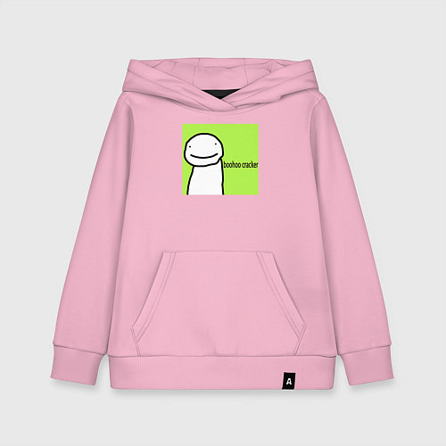 Детская толстовка-худи Dream boohoo cracker Minecraft / Светло-розовый – фото 1