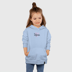 Толстовка детская хлопковая Ира в сердечке, цвет: мягкое небо — фото 2