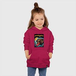 Толстовка детская хлопковая The Rolling Stones - the beginning, цвет: маджента — фото 2
