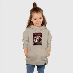 Толстовка детская хлопковая Rolling Stones singer Mick Jagger, цвет: миндальный — фото 2