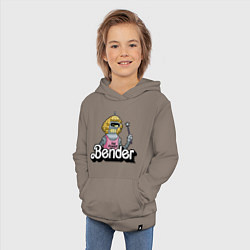 Толстовка детская хлопковая Gender Bender, цвет: утренний латте — фото 2