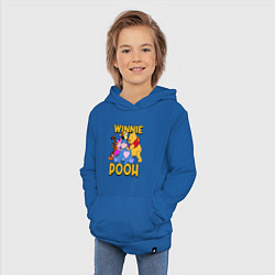Толстовка детская хлопковая Winnie Pooh hugs, цвет: синий — фото 2