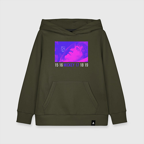 Детская толстовка-худи Клон - Микки 17 / Хаки – фото 1
