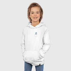 Толстовка детская хлопковая Wolf Chan in pocket, цвет: белый — фото 2