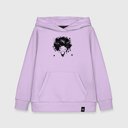 Толстовка детская хлопковая Девочка весна, цвет: лаванда