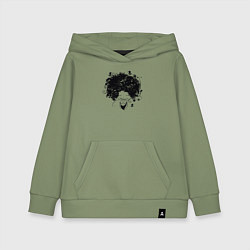 Толстовка детская хлопковая Spring girl, цвет: авокадо