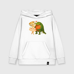 Толстовка детская хлопковая Гробло фруттодрило - Балерино капучино, цвет: белый