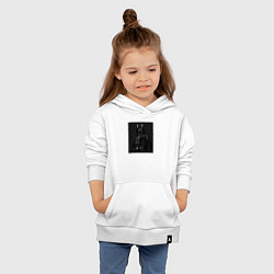 Толстовка детская хлопковая Тёмный лорд, цвет: белый — фото 2