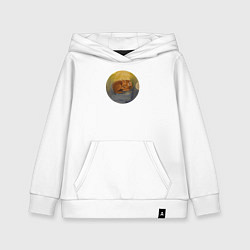 Толстовка детская хлопковая Сонный малыш, цвет: белый