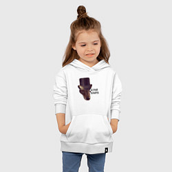 Толстовка детская хлопковая Острый козырек, цвет: белый — фото 2