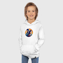 Толстовка детская хлопковая Joel and Ellie - the last of us adventure, цвет: белый — фото 2