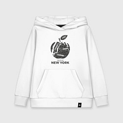 Толстовка детская хлопковая The city - New York, цвет: белый