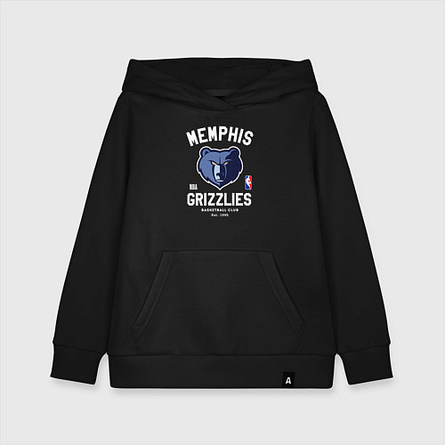 Детская толстовка-худи Memphis Grizzlies - NBA team / Черный – фото 1