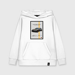 Толстовка детская хлопковая Плакат Audi RS6 Mansory, цвет: белый