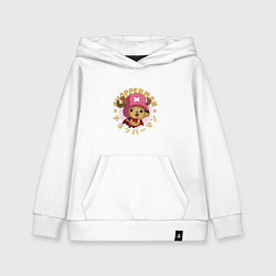 Толстовка детская хлопковая Тони Чоппер One Piece, цвет: белый