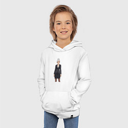 Толстовка детская хлопковая Бабушка Момо Дандадан, цвет: белый — фото 2
