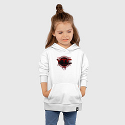 Толстовка детская хлопковая Roman Reigns ytc wwe logo, цвет: белый — фото 2
