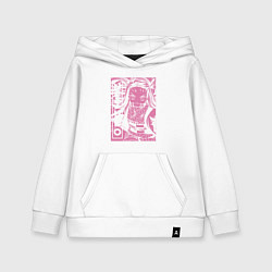 Толстовка детская хлопковая Клинок рассекающий демонов Nezuko бой, цвет: белый