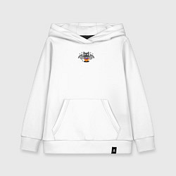 Толстовка детская хлопковая Зелье удачи с летучей мышью, цвет: белый
