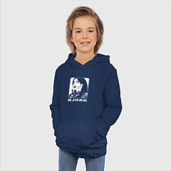 Толстовка детская хлопковая Bjork, цвет: тёмно-синий — фото 2