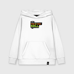 Толстовка детская хлопковая How roll, цвет: белый