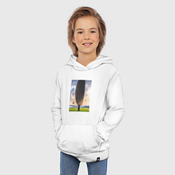 Толстовка детская хлопковая Прибытие, цвет: белый — фото 2