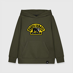 Толстовка детская хлопковая HC Boston Bruins Label, цвет: хаки