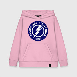 Толстовка детская хлопковая HC Tampa Bay Lightning, цвет: светло-розовый