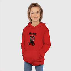 Толстовка детская хлопковая Snoop Dogg Face, цвет: красный — фото 2