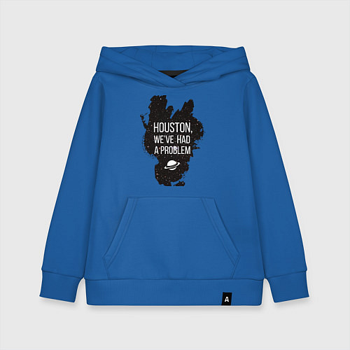 Детская толстовка-худи Хьюстон, у нас проблемы / Синий – фото 1