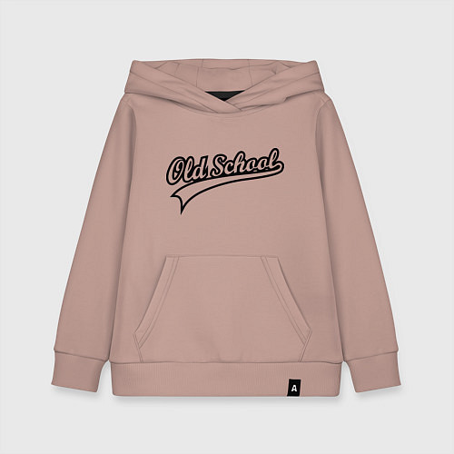 Детская толстовка-худи Oldschool / Пыльно-розовый – фото 1